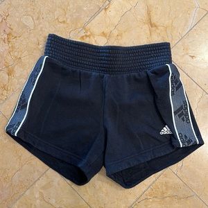 XS adidas elastic waist black shorts